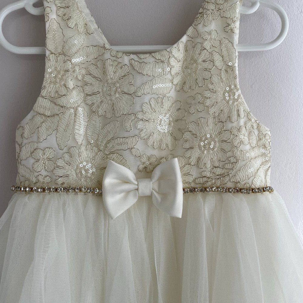 NEW Beautiful Lace and Chiffon Flower Girl Dress 5T